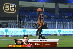 M37: SRH vs PBKS – Manish Pandey Wicket