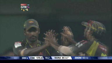 M10: CSK vs SRH –  Suresh Raina c Perera b Steyn