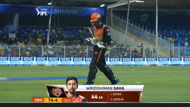 M44: SRH vs CSK – Wriddhiman Saha Wicket