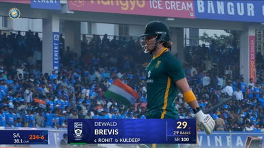 IND vs SA 2025, 3rd ODI: Dewald Brevis Wicket