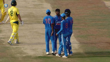 India U19 vs Australia U19: 3rd One Day - Fall of Wickets