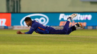 Shreyas Iyer's forward lunging catch