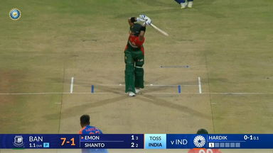 IND vs BAN 2024, 1st T20I: Parvez Hossain Emon Six