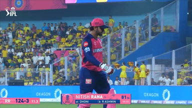 IPL 2025 M11: RR vs CSK - Nitish Rana Wicket
