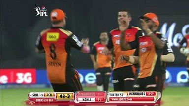 M52: SRH vs RCB – AB de Villiers Wicket