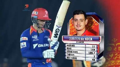 M45: DD vs SRH – Quinton de Kock 50