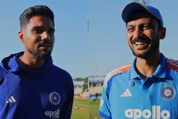 Clinical and Victorious at Edgbaston, with Axar Patel and Gurnoor Brar