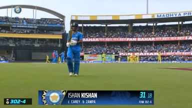 IND vs AUS 2023-24, 2ND ODI: Ishan Kishan Wicket