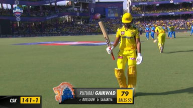 M67: DC vs CSK –  Ruturaj  Gaikwad Wicket