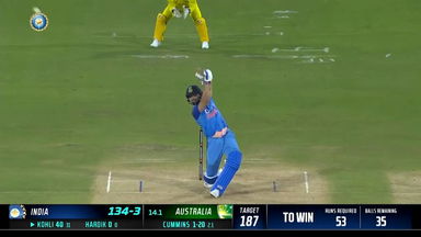 IND vs AUS 2022, 3RD T20I: Virat Kohli  Six