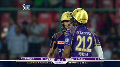 M58: SRH vs KKR – Manish Pandey Six