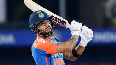 Riyan Parag's attacking 34(13)