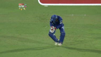 M1: RR vs MI –  Kieron Pollard c Samson b Malik