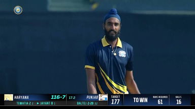 Syed Mushtaq Ali Trophy 2022 PQF1: Baltej Singh's economical three wicket haul