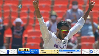 Axar Patel shines bright with 5/48 in Ahmedabad