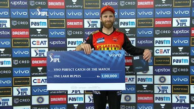 M49: KKR vs SRH  – VIVO perfect catch of the match – Kane Williamson