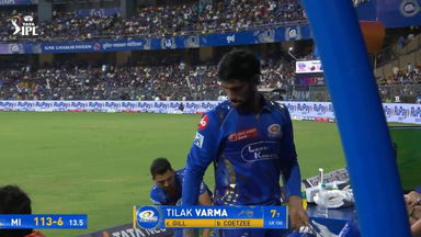 IPL 2025 M56: MI vs GT - Tilak Varma Wicket