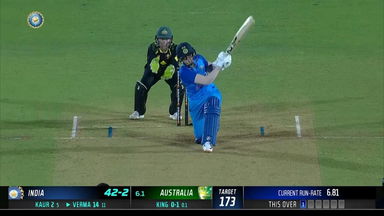 IND-W vs AUS-W 2022, 3RD T20I: Shafali Verma Six