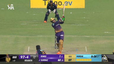 M39: KKR vs GT –  Rahmanullah Gurbaz  Six