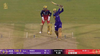 IPL 2026 M57: RCB vs KKR - Angkrish Raghuvanshi Six