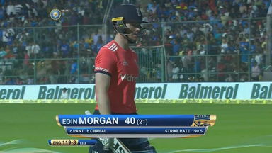 IND vs ENG 2017, 3rd T20I : Eoin Morgan Wicket