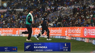 IND vs NZ 2026, 1st T20I: Rachin Ravindra Wicket