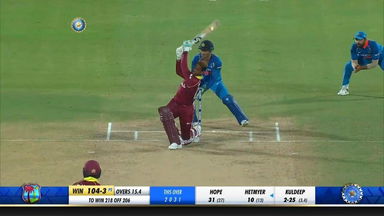 IND vs WI 2018, 2nd ODI: Shimron Hetmyer Six