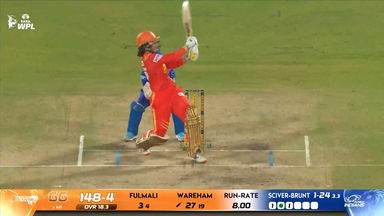 Six: Match 19, Gujarat Giants vs Mumbai Indians, WPL 2026: Georgia Wareham Six