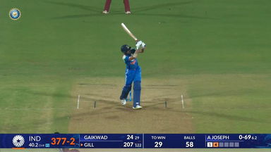 IND vs WI 2026, 2nd ODI: Shubman Gill Six