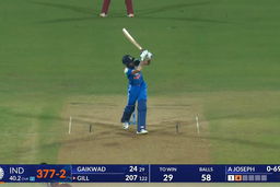 IND vs WI 2026, 2nd ODI: Shubman Gill Six
