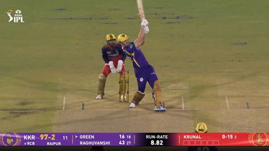 IPL 2026 M57: RCB vs KKR - Cameron Green Six