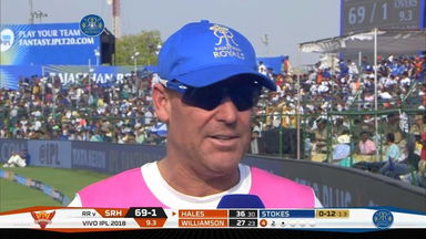 M28: RR vs SRH –  Shane Warne Interview