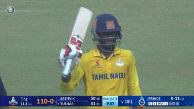 SMAT 2025, Delhi vs Tamil Nadu: Amith Sathvik lays the foundation with a flamboyant fifty