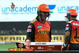 M49: KKR vs SRH – Jason Roy Wicket