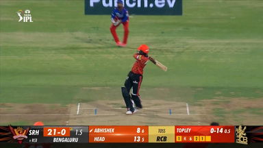 M30: RCB vs SRH – Abhishek Sharma Six