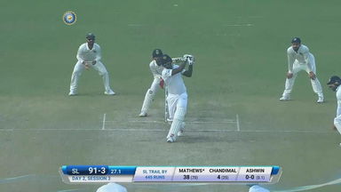 IND vs SL 2017, 3rd Test Day 2: Angelo Mathews Six