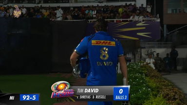 M60: KKR vs MI – Tim David Wicket