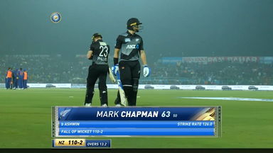 IND vs NZ 2021, 1ST T20I : Mark Chapman Wicket