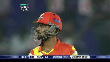 M7: KKR vs LIO –  Ahmed Shehzad Six