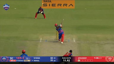 IPL 2026 M35: DC vs PBKS - KL Rahul Six