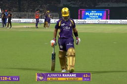 IPL 2026 M70: KKR vs DC - Ajinkya Rahane Wicket