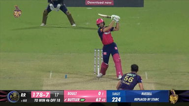 M31: KKR vs RR – Jos Buttler Six
