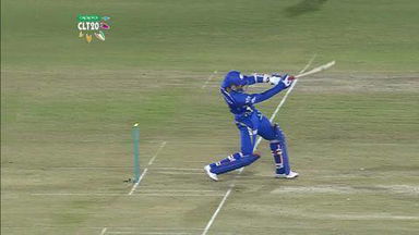 Q6: MI vs NK –  Harbhajan Singh Wicket