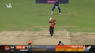 M57: SRH vs LSG  – Abhishek Sharma Six