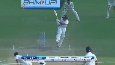 IND vs SL 2017, 1st Test Day 5: Niroshan Dickwella Six