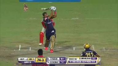 M44: KKR vs KXIP – Yusuf Pathan Six