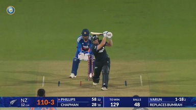 IND vs NZ 2026, 1st T20I: Glenn Phillips Six
