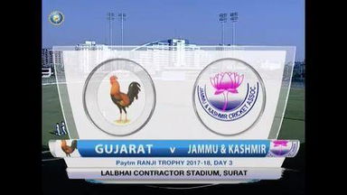 Ranji Trophy 2017-18: Gujarat vs Jammu & Kashmir - Day 3 Highlights