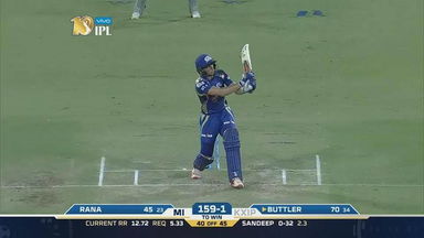 M22: KXIP vs MI – Jos Buttler Six