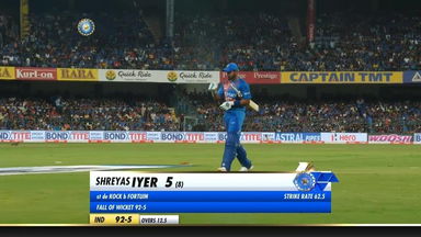 IND vs SA 2019, 3rd T20I: Shreyas Iyer Wicket